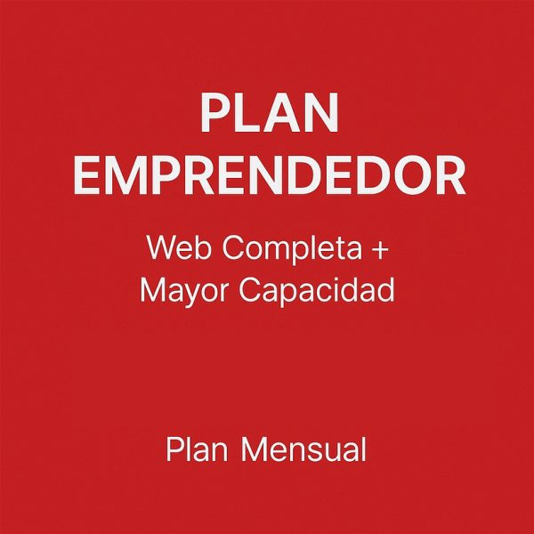 Plan Emprendedor – Web Completa + Mayor Capacidad