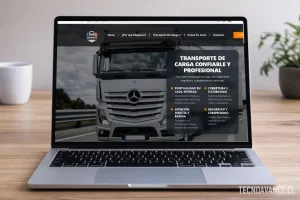 Sitio web corporativo para Transportes Patricio Jerez