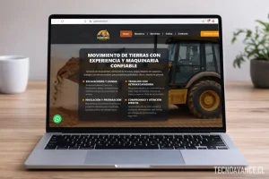 Sitio web corporativo para PJ Excavaciones